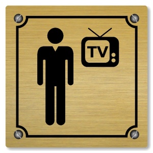 Televizní místnost, 148x148mm, zlatá, Kansas